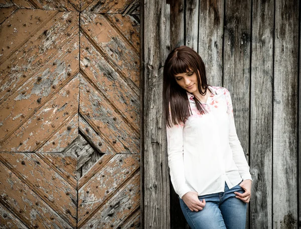 Jeune un vieux portrait de femme — Photo