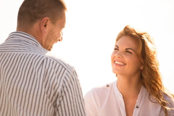 Couple feeling good together Royalty Free Stock Photos