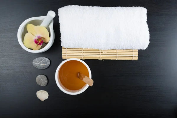 Esenciales de tratamiento de spa —  Fotos de Stock