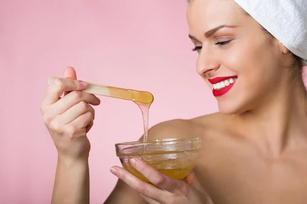 Sugaring 아름다움 치료 — 스톡 사진