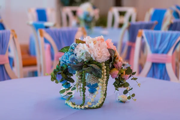 Decoração de recepção de casamento — Fotografia de Stock