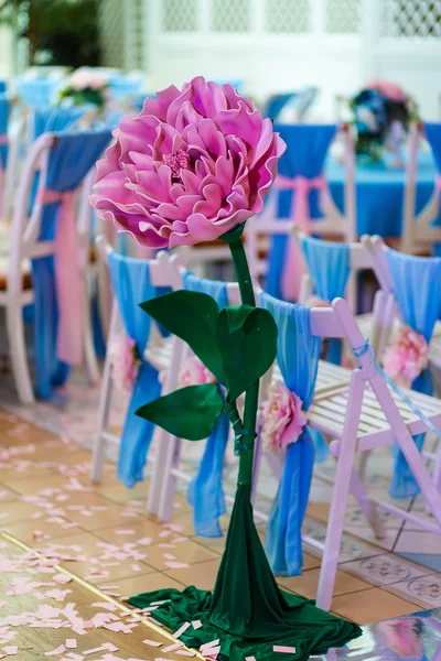 Dekor für Hochzeitsempfang — Stockfoto