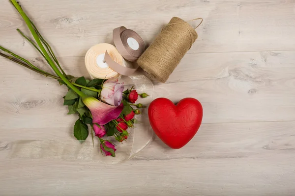 Dejlig buket i en blomsterbutik - Stock-foto