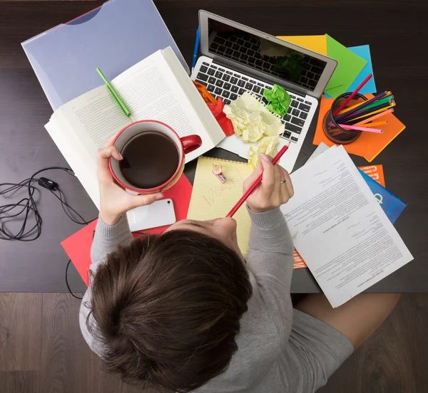 Posto di lavoro disordinato — Foto Stock