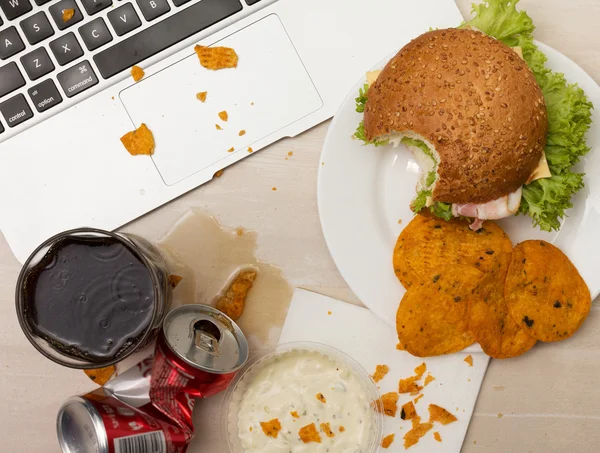 Luch en la oficina — Foto de Stock