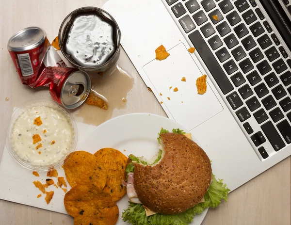 Luch en la oficina — Foto de Stock