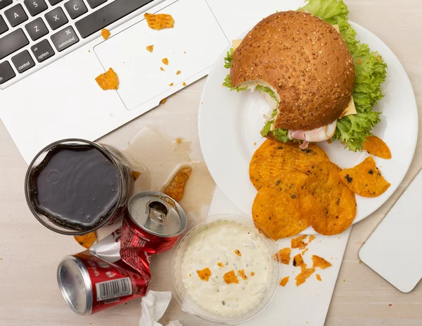 Luch en la oficina — Foto de Stock