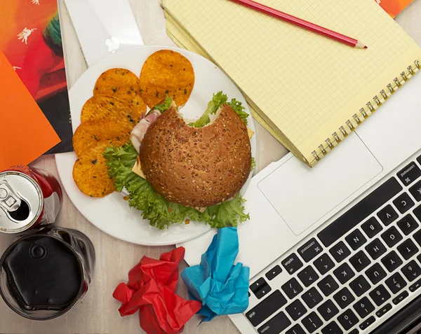 Luch en la oficina — Foto de Stock