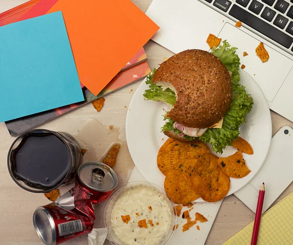Luch at office — Stock Photo, Image