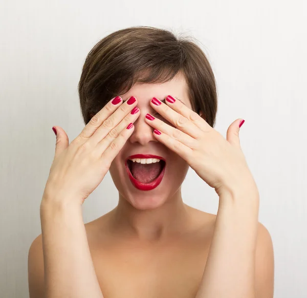 Mujer sorprendida — Foto de Stock