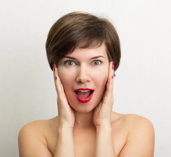 Mujer sorprendida — Foto de Stock