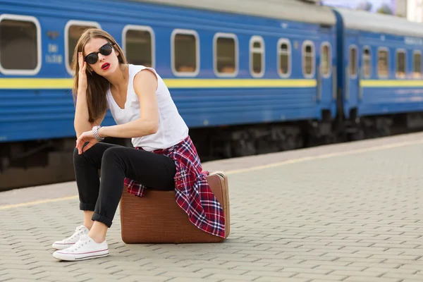 Railway station — Stock Photo, Image