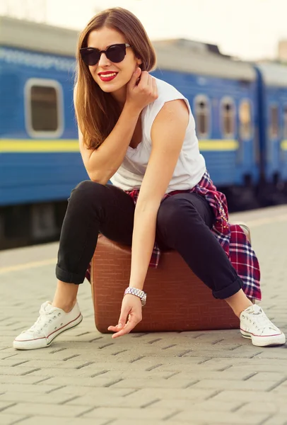 Railway station — Stock Photo, Image