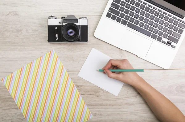 Posto di lavoro creativo — Foto Stock