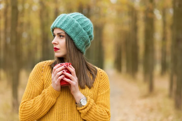 Chica en el bosque — Foto de Stock