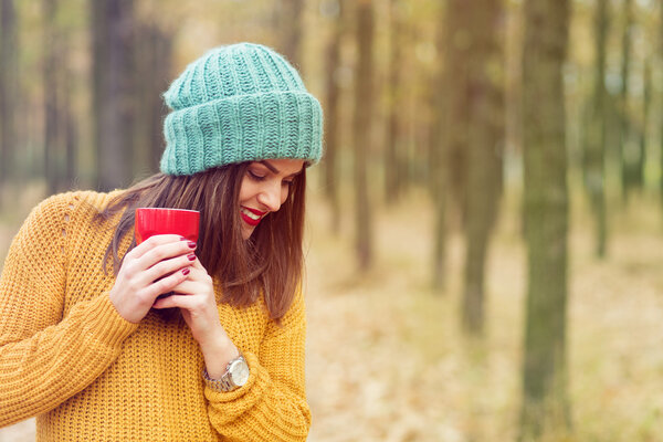 Girl in the forest