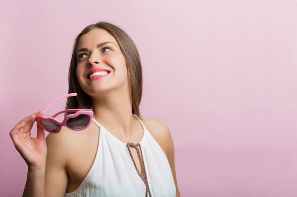 Happy woman in love — Stock Photo, Image