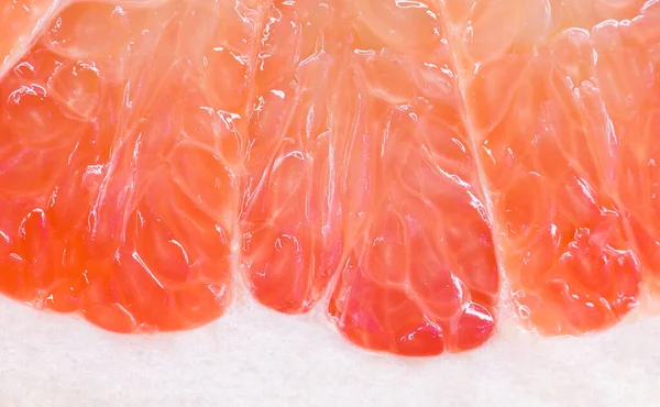 Грейпфрутовый Текстурный Фон Макро Красного Грейпфрута — стоковое фото