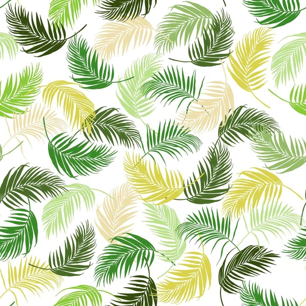 Handgezeichnete Farbenfrohe Blätter Mit Nahtlosem Muster Für Dekoration Mode Stoff — Stockvektor