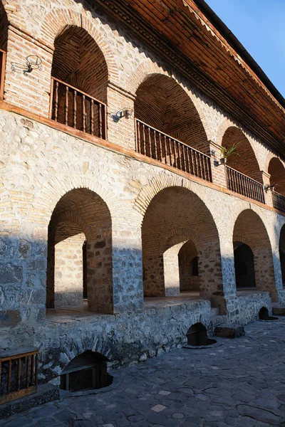 Ulica architektury w Sheki Azerbejdżan Caravanserai — Zdjęcie stockowe