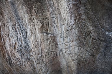 Kobustan Rayonu baktıkları petroglifler rock-resim, Azerbaycan