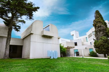 Barselona, İspanya - 22 Nisan 2016: Fundacio Vakfı Joan Miro modern sanat müzesi