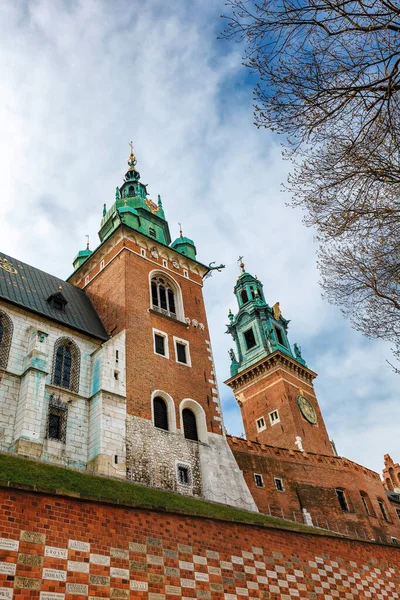 Wawel Royal Castle Krakow Poland Close View Chapels — Stock Photo, Image