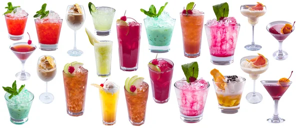 Reihe alkoholischer Cocktails — Stockfoto