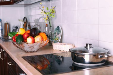 Modern mutfak ışık daire