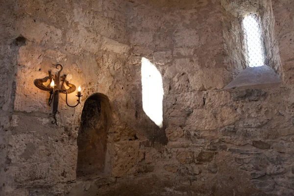 Wnętrze kościoła stary Albański Kish Azerbejdżan — Zdjęcie stockowe