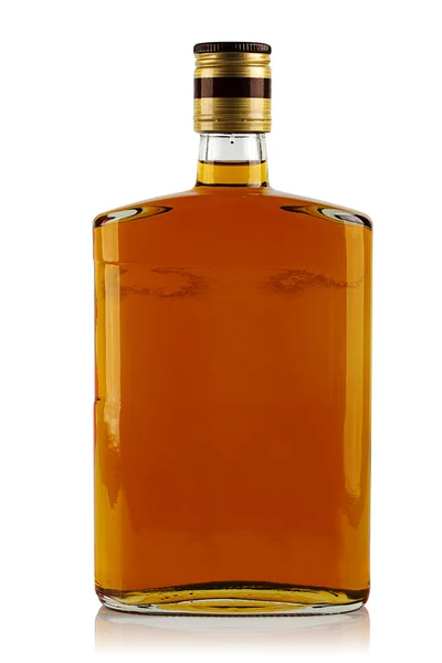 Bottle of liquor on a white background in the Studio — Stock Photo, Image