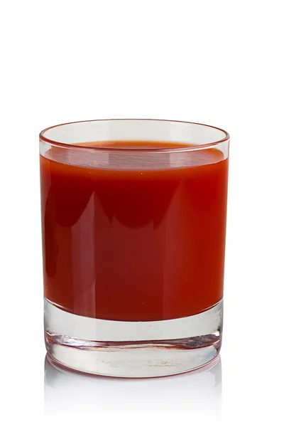 Bicchiere di succo di pomodoro — Foto Stock