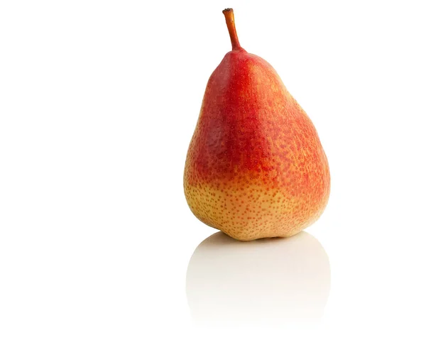 Ripe Red Pear White Background — Stock Photo, Image