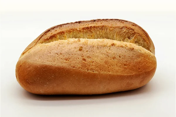 Heerlijk Rooskleurig Broodje Een Lichte Achtergrond — Stockfoto