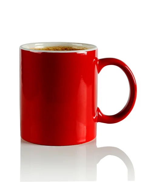 Red ceramic mug — Stock Photo, Image