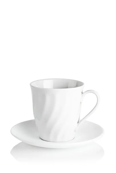 De witte cup — Stockfoto