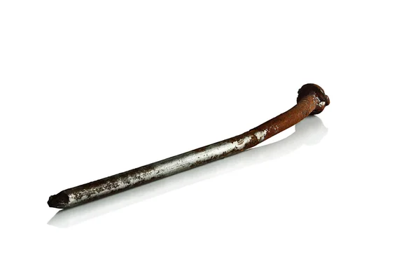 Rusty bent nail — Stock Photo, Image