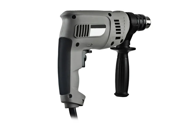 Gray electric drill — Stock Photo, Image