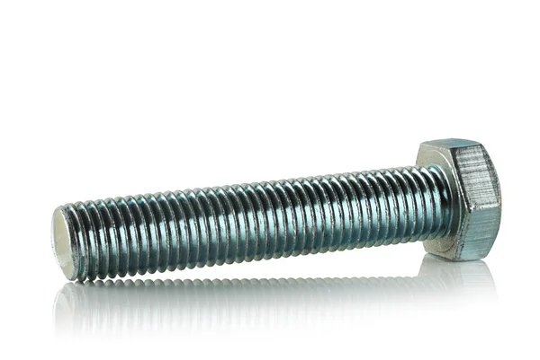 Steel bolt zinc coated — Stockfoto