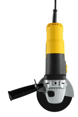 Beyaz bir arka plan üzerinde açı öğütücüler