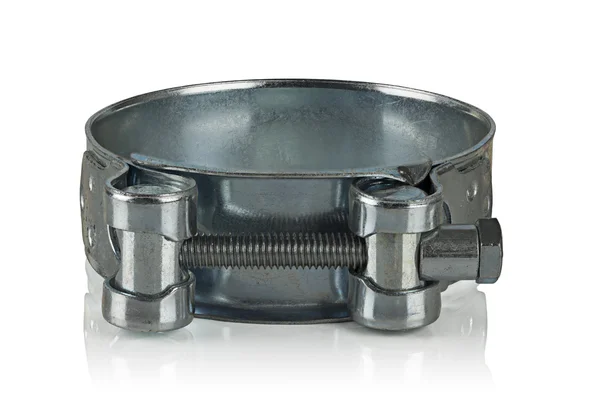 Varmförzinkat metallrör clamp — Stockfoto