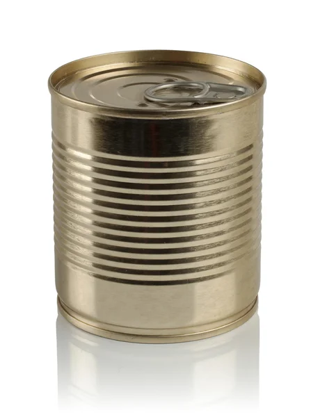 Tin can on a white background Stock Image
