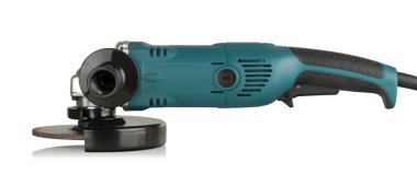 Beyaz bir arka plan üzerinde açı öğütücüler