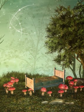 Fairytale geçmiş mantar ile