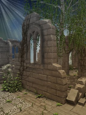 Harabeleri 3d bilgisayar grafiği