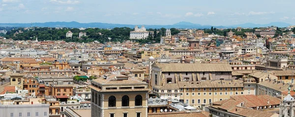Rooma ilmakuva Vittorio Emanuele muistomerkki — kuvapankkivalokuva
