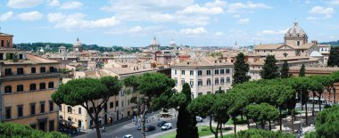 toeristen in rome stad op 29 mei 2014