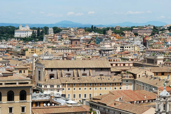 Rome vue aérienne depuis le monument Vittorio Emanuele — Photo