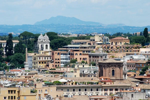 Rome vue aérienne depuis le monument Vittorio Emanuele — Photo