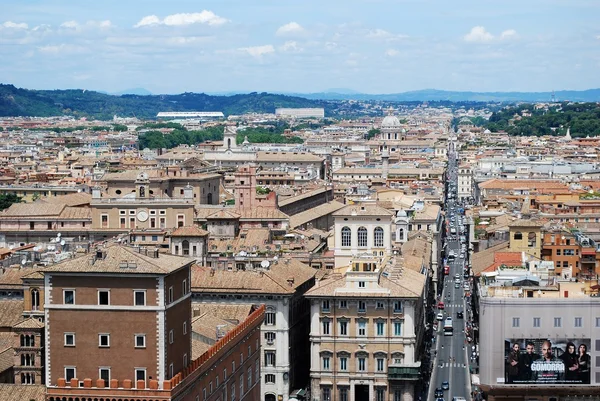 Rom Flygfoto från vittorio emanuele-monumentet — Stockfoto